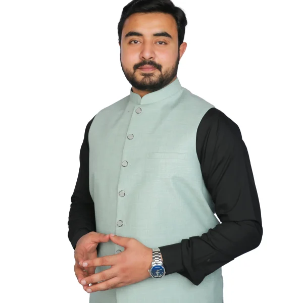 Waist Coat pista green