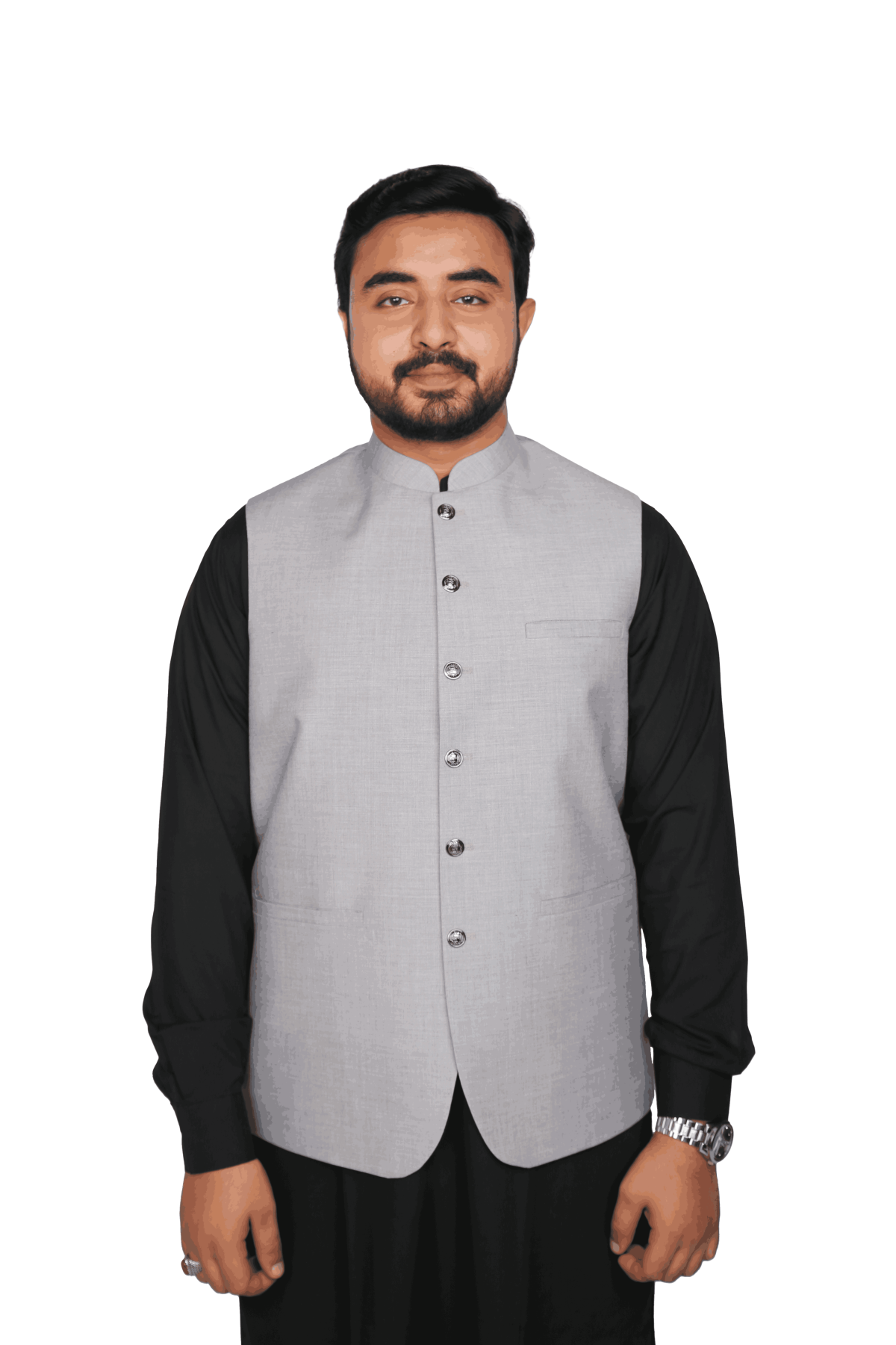 Waist Coat silver gray