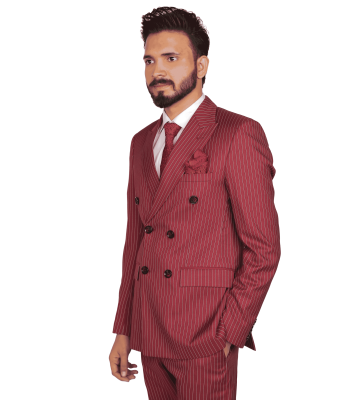 2-piece suit Lining red